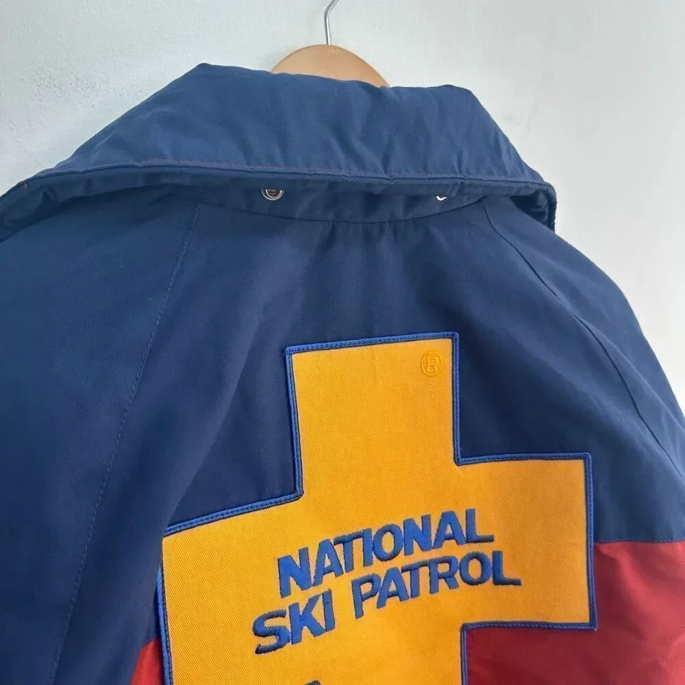 Alti of Santa Fe Women’s 80s Gore-Tex National Ski Patrol Rust Navy Zip Bomber J
